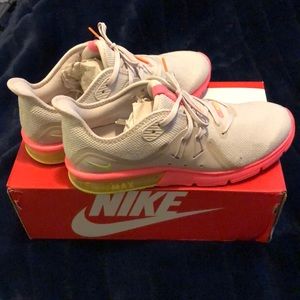 Tan and Pink Nike Air Max